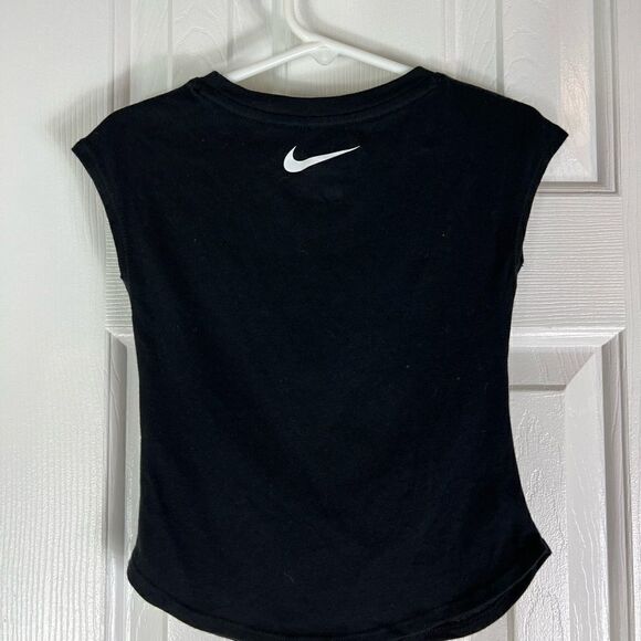 Nike Girls Athletic Fit Black Tee Size 2t - Picture 2 of 4